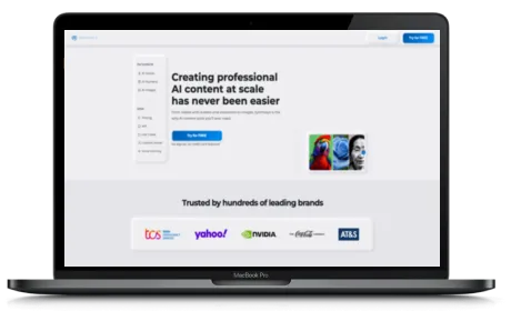 Synthesys website displayed on a Macbook