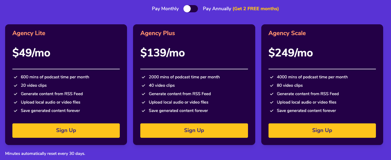 Agency Billing