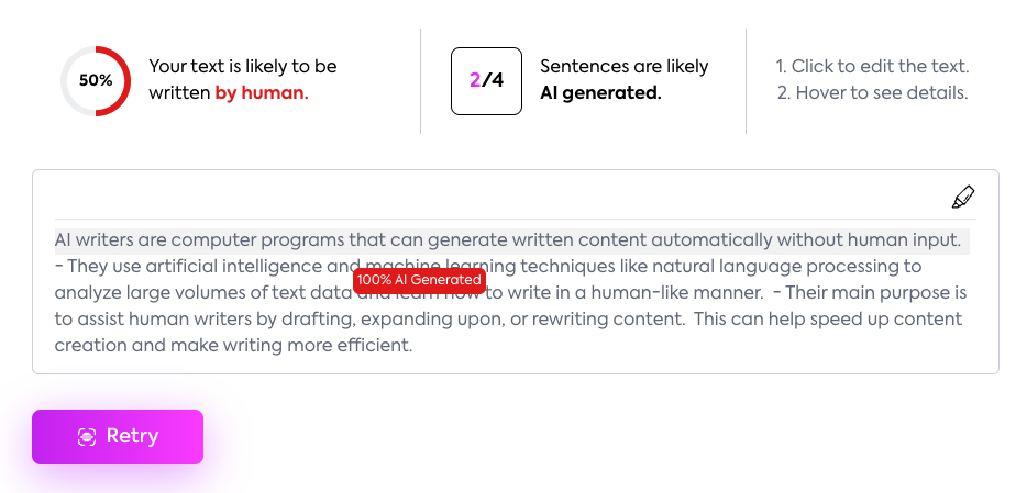 Ai Generated Indicator