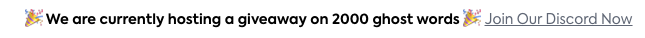 Ghost Words Giveaway