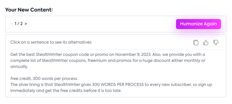 Humanizer Easy Level